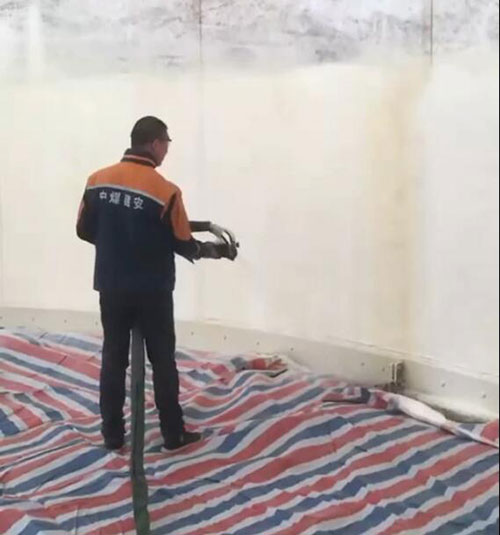 糧倉聚氨酯保溫專用噴涂機(圖1) 糧倉聚氨酯保溫專用噴涂機施工案例